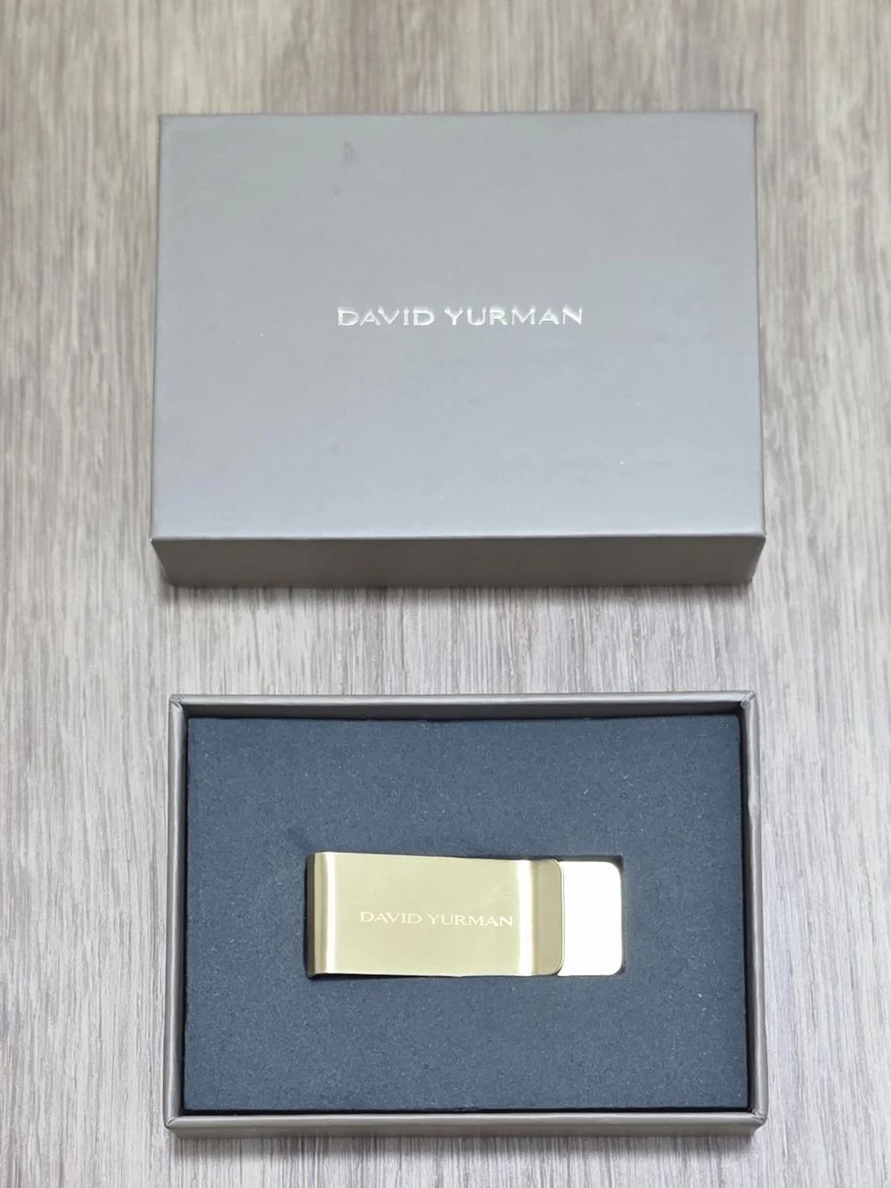 David Yurman Brushed Gold Money Clip